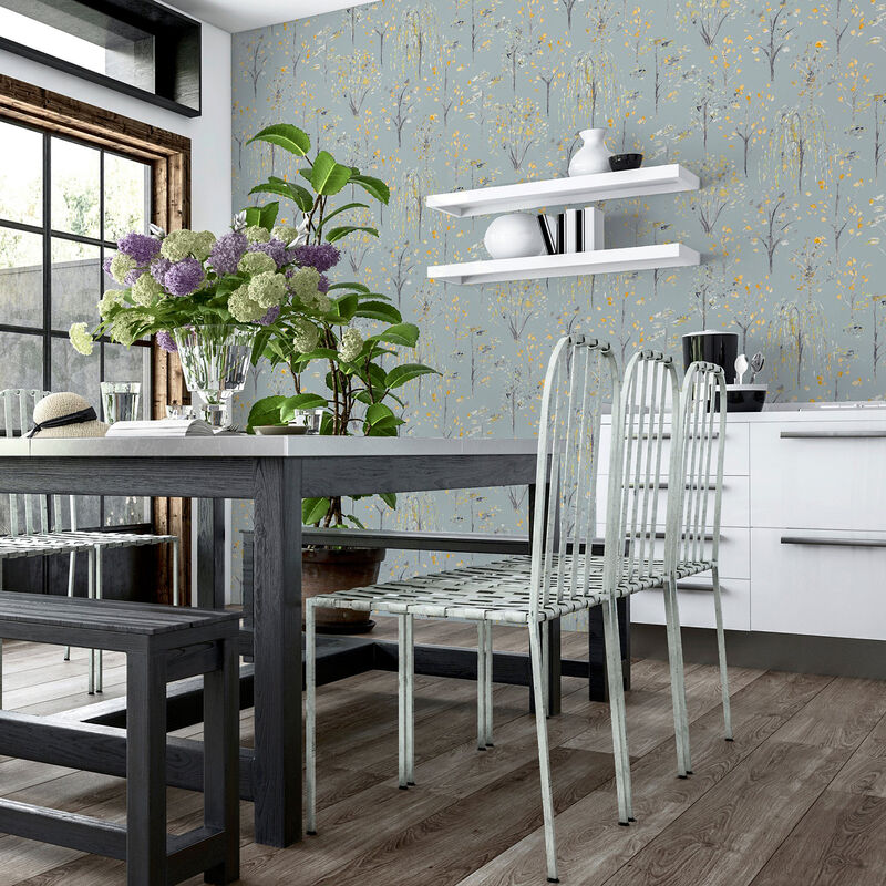 Mayumi Yellow Birch Grove Wallpaper image number 5