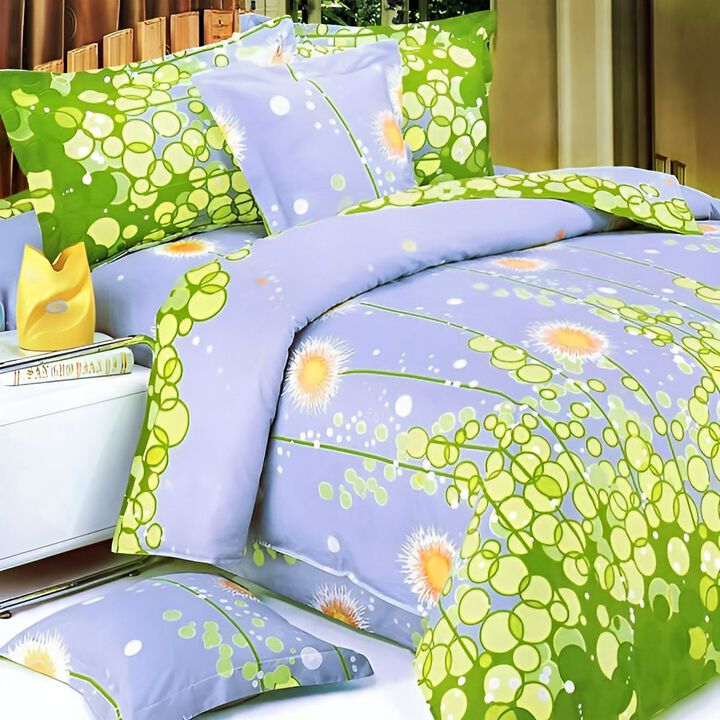 100% Cotton Dandelion Dream Duvet Cover Set Cozy Lightweight Bedroom Bedding