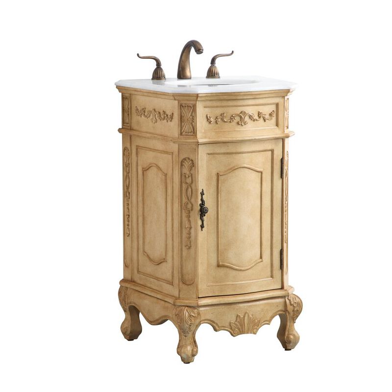 Elegant Kitchen and Bath 24 inch Single Bathroom vanity in Antique Beige