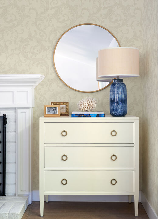 Noemi Cream Acanthus Wallpaper (Set of 2)