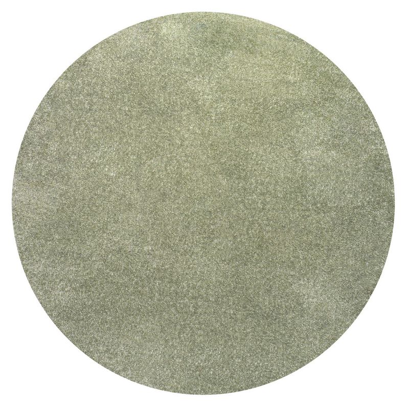 Haze Solid Low Pile Round Area Rug