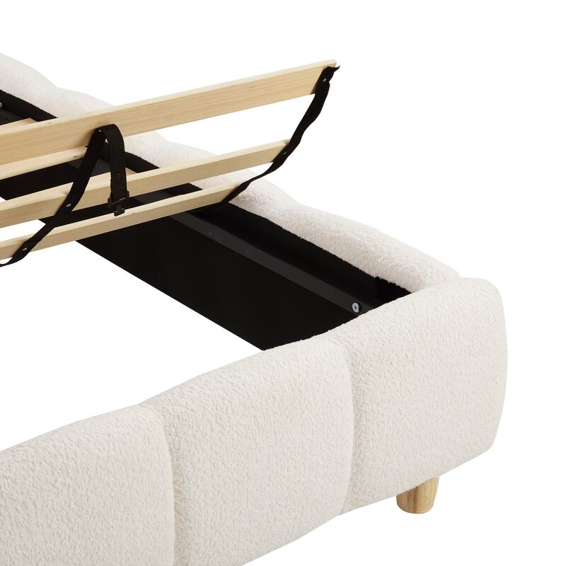Kler Queen Bed Frame with Upholstered Headboard image number 7