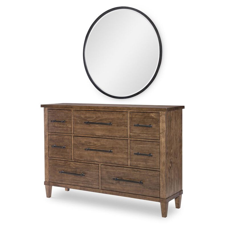 Legacy Classic Artisan's Place Round Mirror (Black Finish)
