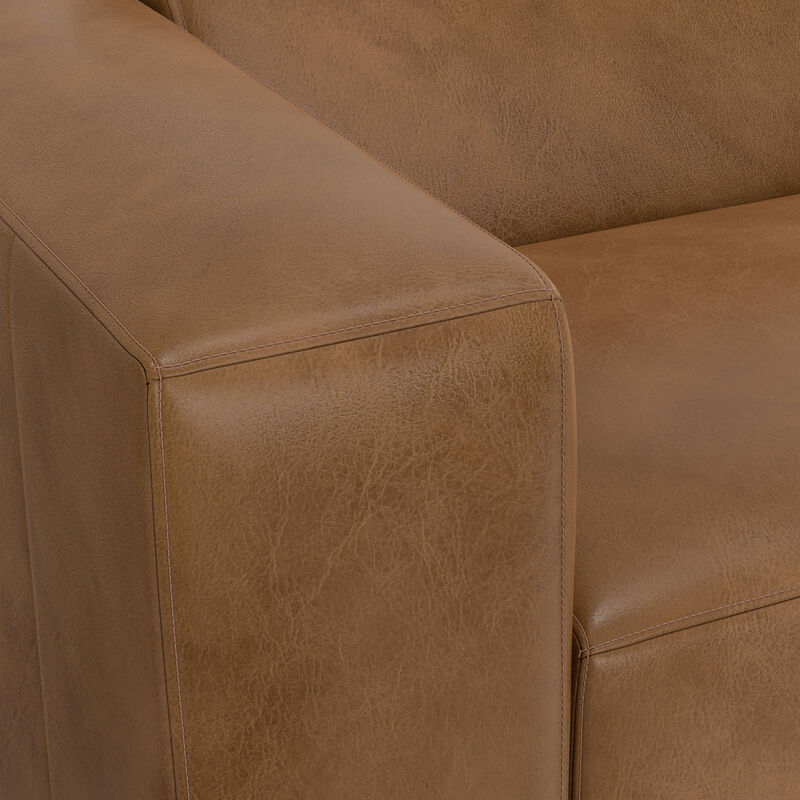 Rex 2-Seater Modular Sofa in Genuine Leather