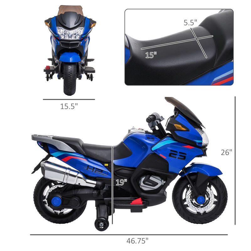 BreeBe 12V Ride On Motorbike for Kids with Music and Lights image number 2