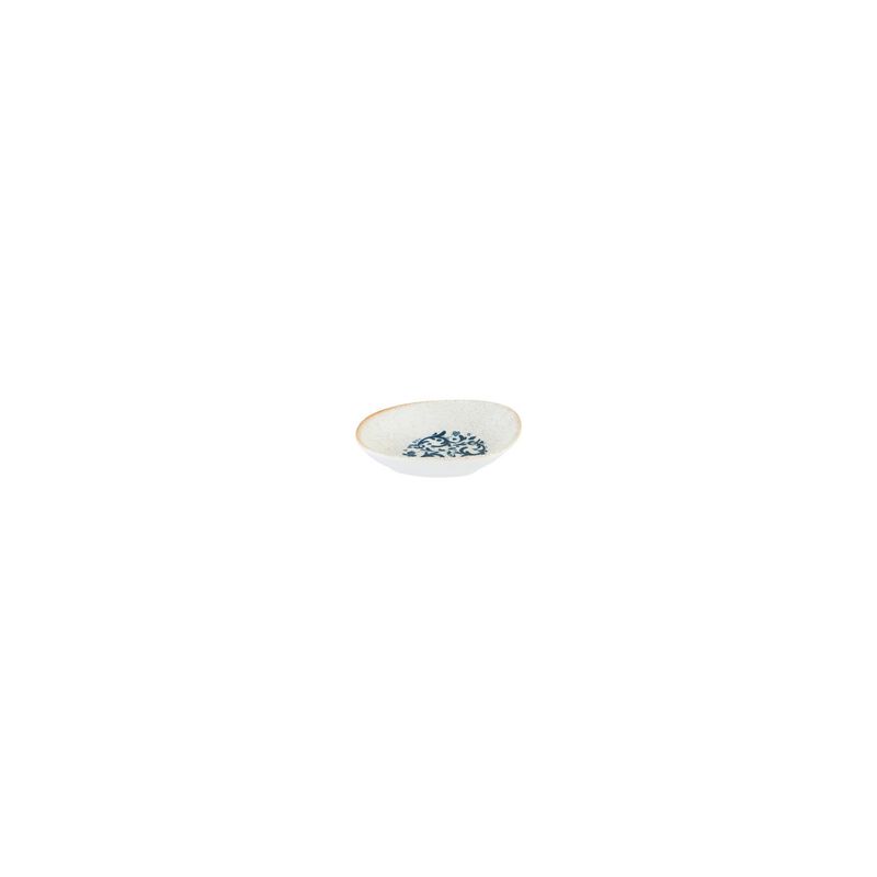 Viento 4" x 3" x h:0.75" 1 oz. Organic Decorated Porcelain Bowl (Set of 4) image number 2