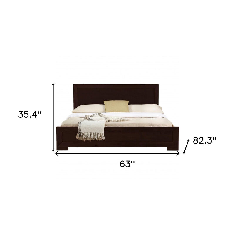 Modern and Classic Solid Wood Platform Bed &ndash; Durable Bedroom Frame image number 4