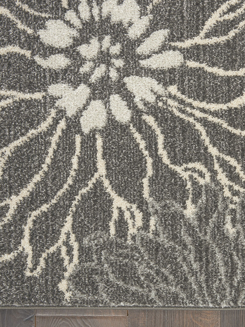 Passion PSN17 Chracoal/Blue 1'10" x 2'10" Rug image number 2