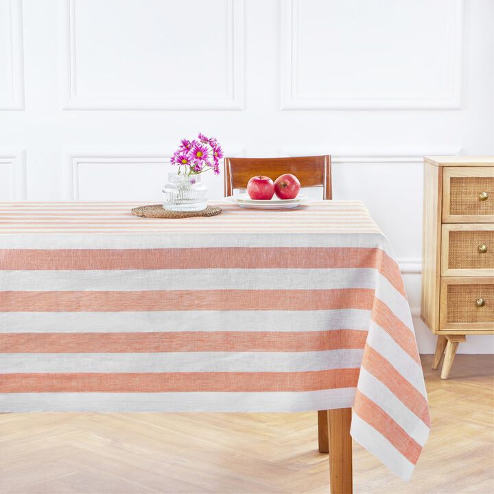 Linen Tablecloth - Cabana Stripe