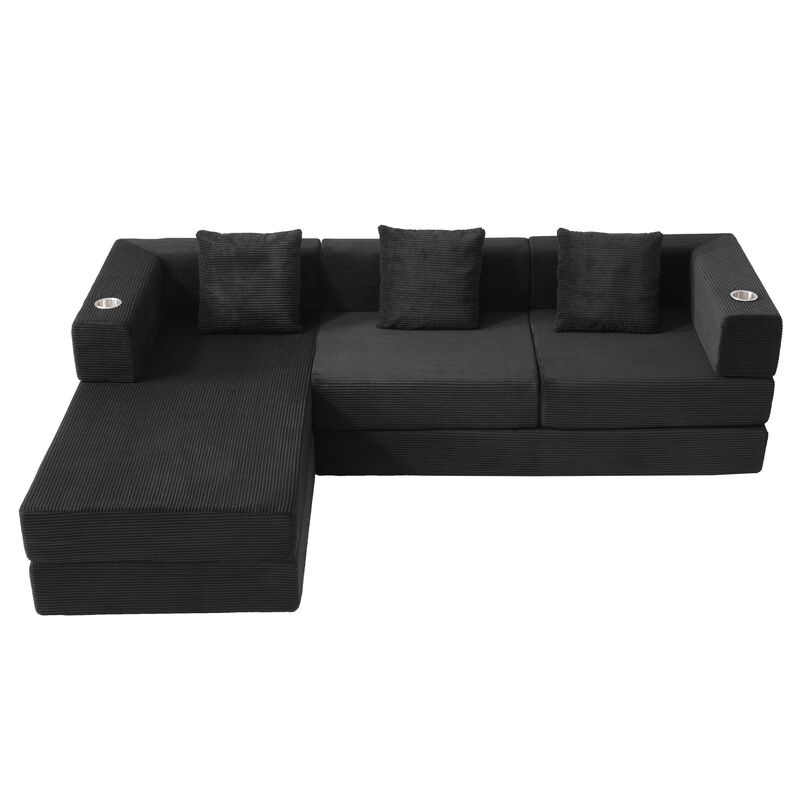 Mernri 108'' Modular Sectional Sleeper Sofa image number 0
