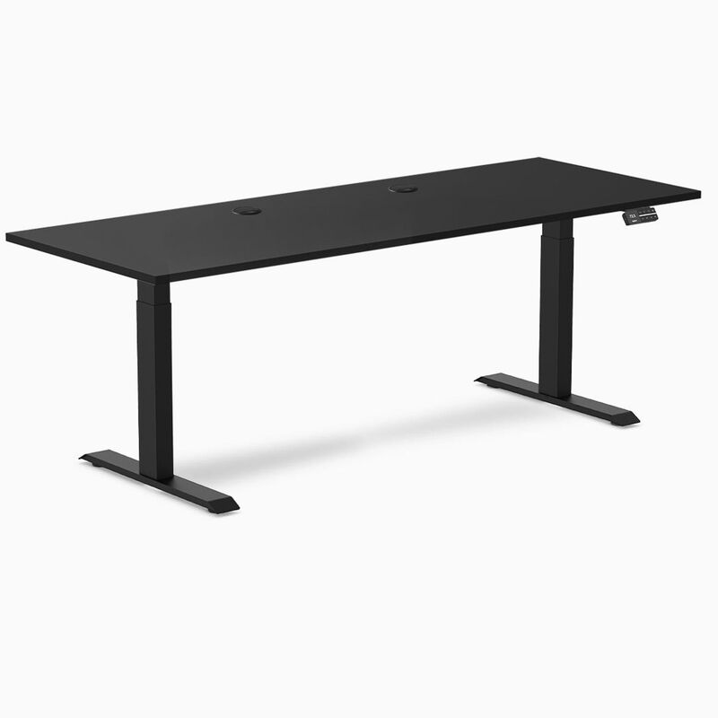 Desky Dual Laminate Sit Stand Desk image number 0