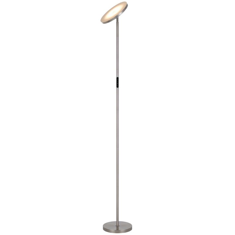 Floor Lamp with LED Torchiere, Touch Dimmer, 70 Inch Brushed Steel image number 2