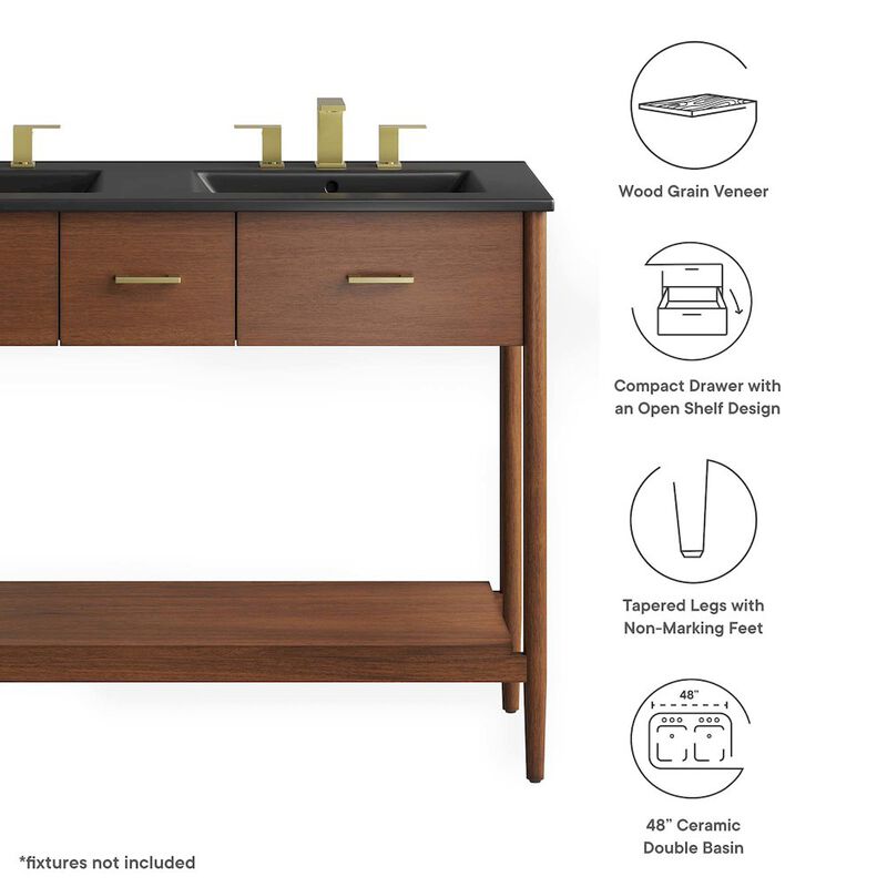 Zaire 48" Double Sink Bathroom Vanity image number 1