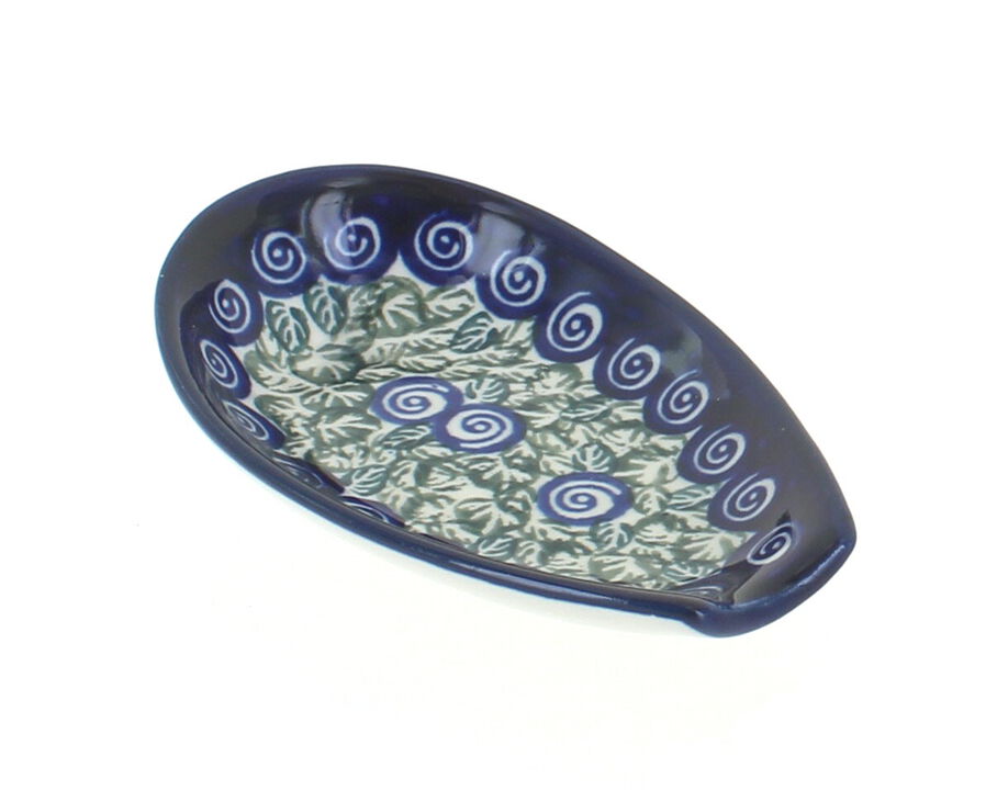 Blue Rose Polish Pottery Kalina Small Spoon Rest