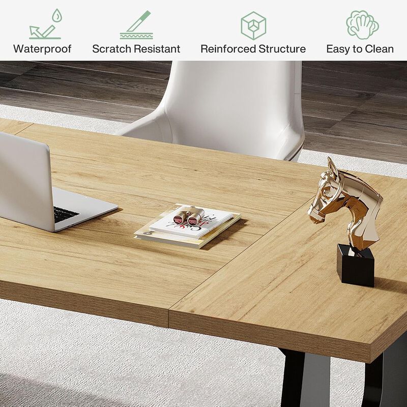 70.86" Modern Executive Desk image number 8