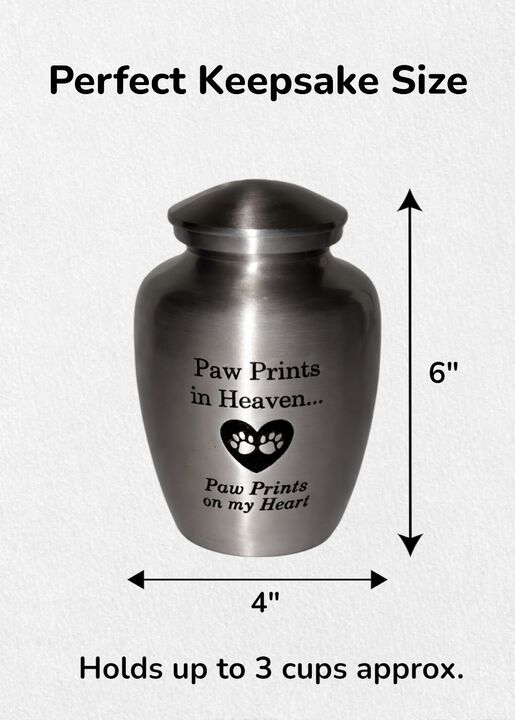 Paw Prints Pet Memorial Urn