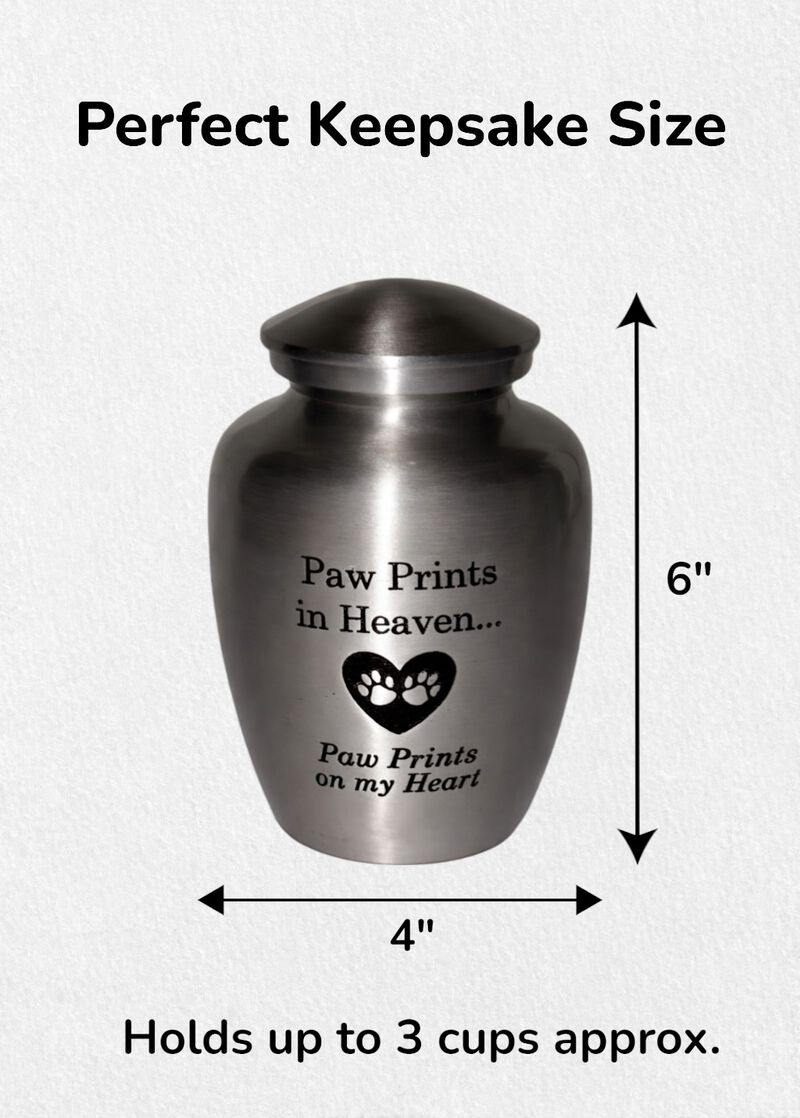 Paw Prints Pet Memorial Urn image number 1