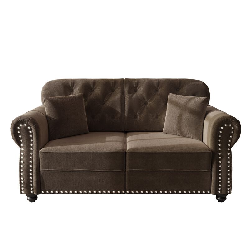 Besfan Chesterfield Loveseat image number 0