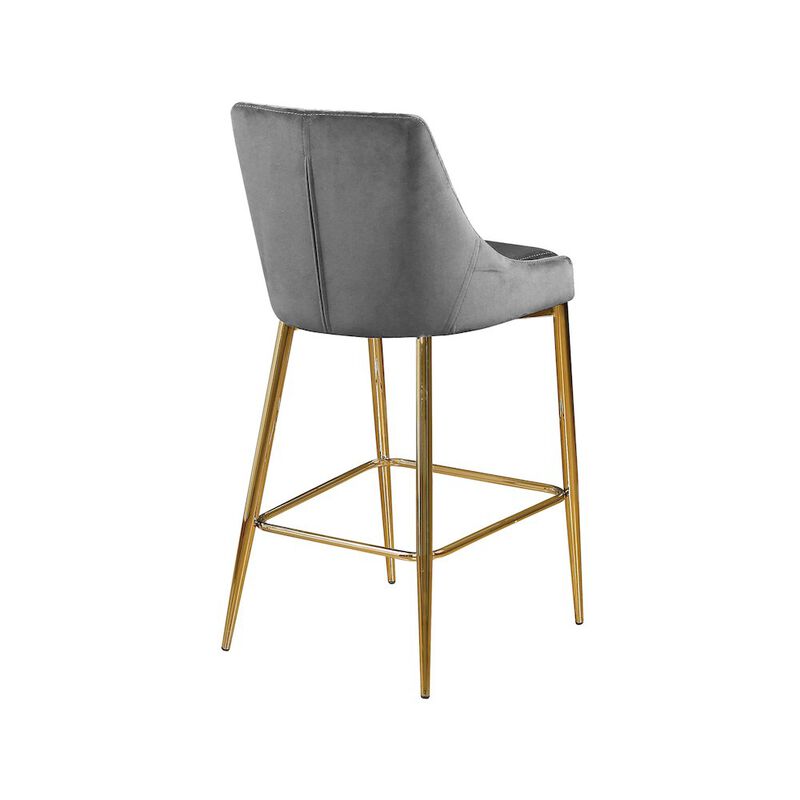 Meridian Furniture Karina Velvet Stool, Set of 2
