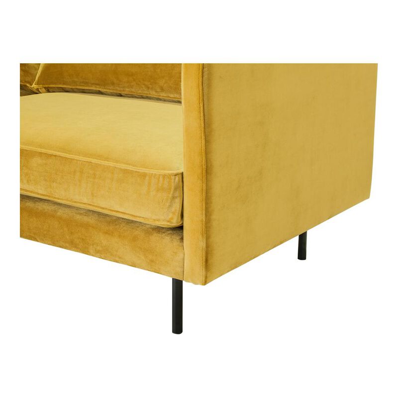 Luxe Mustard Velvet Sofa - Part of Raphael Collection, Belen Kox