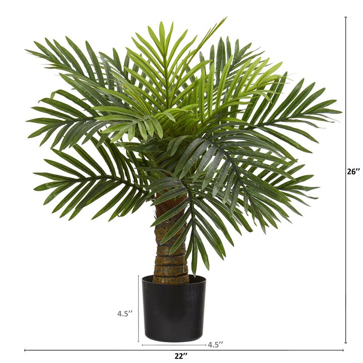 HomPlanti 26 Inches Robellini Palm Artificial Tree
