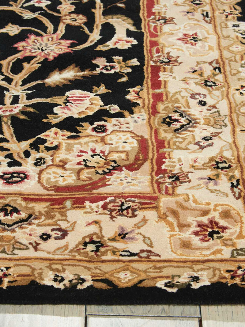 Nourison 2000 2028 Black 2'6" x 12' Rug image number 2