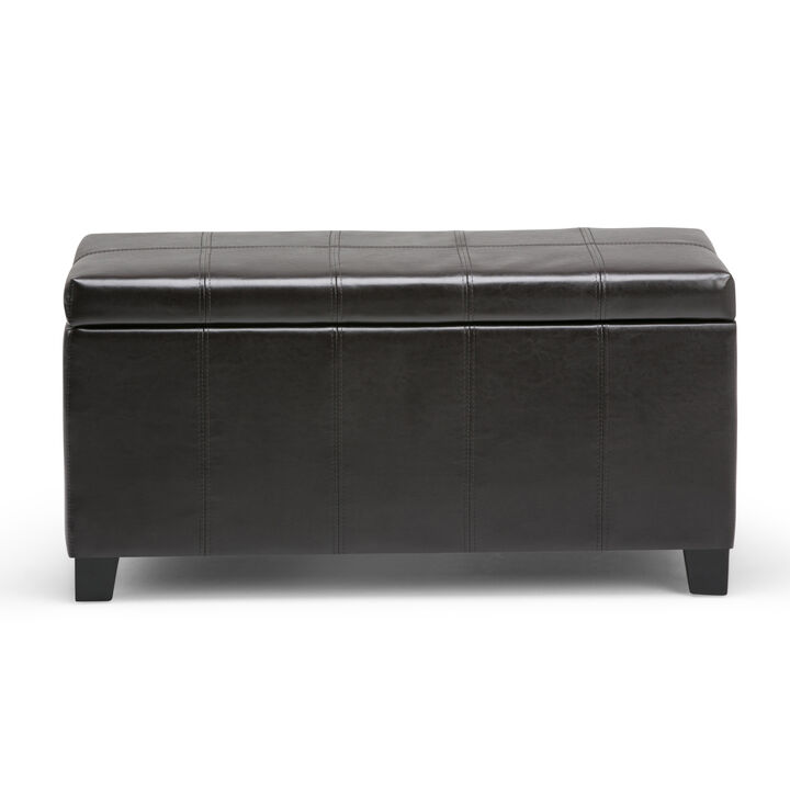 Simpli Home Dover Storage Ottoman Bench