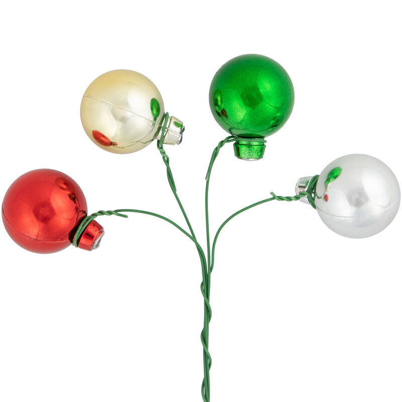 6.75" Traditional Colors Shatterproof Ball Ornament Christmas Pick image number 5