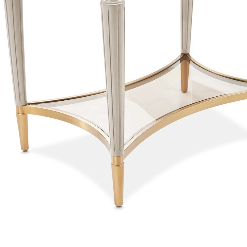 Michael Amini St. Charles End Table - Dove Gray