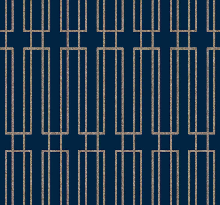 Terrace Navy Wallpaper