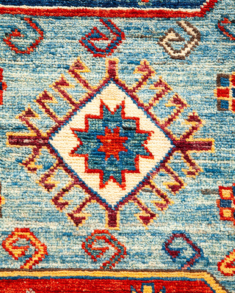 Serapi, One-of-a-Kind Hand-Knotted Area Rug  - Light Blue, 3' 11" x 10' 3" image number 3