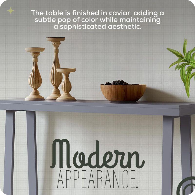 Kings Brand Furniture Emma Narrow Console Table with Lower Shelf Perfect for Sofa Table