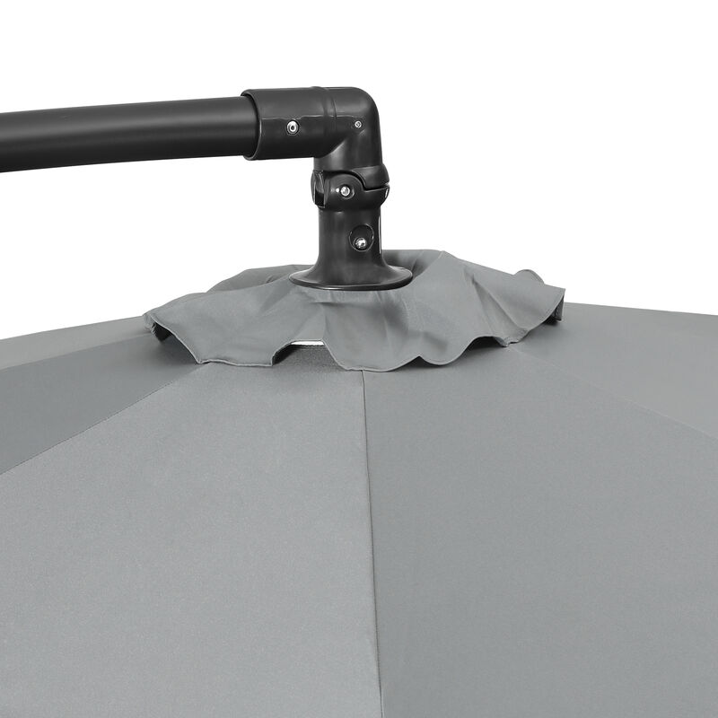 WestinTrends 10 ft. Outdoor / Patio Cantilever Hanging Umbrella