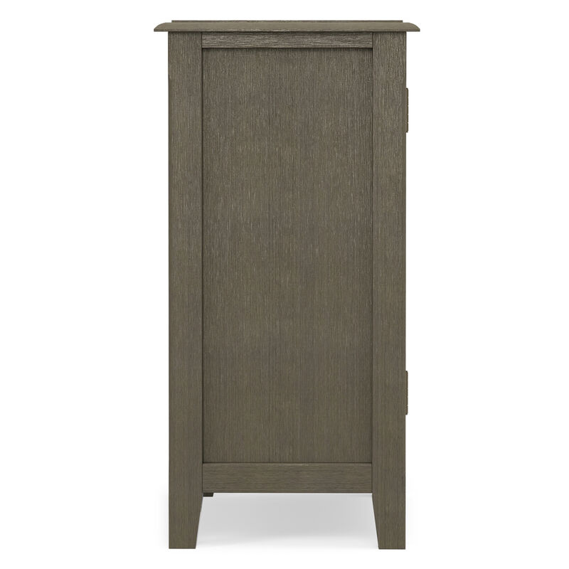 Burlington SOLID WOOD 30 inch Wide Transitional Low Storage Cabinet in Farmhouse Grey image number 5