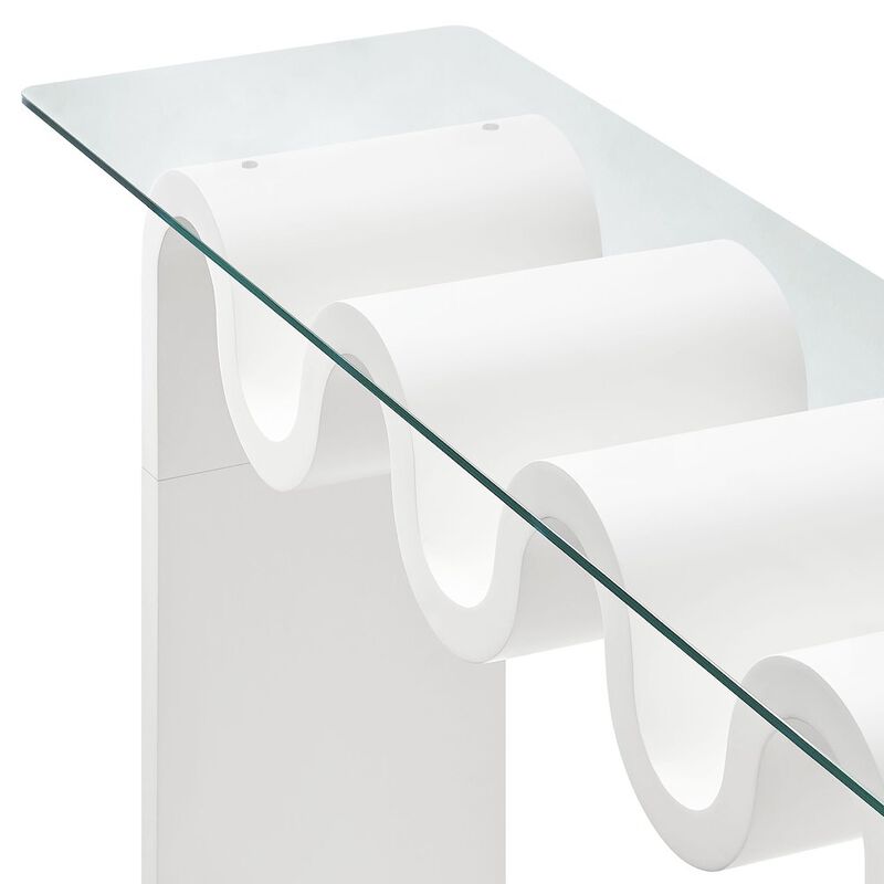 Ondine Glass Top 50" Console Table image number 6