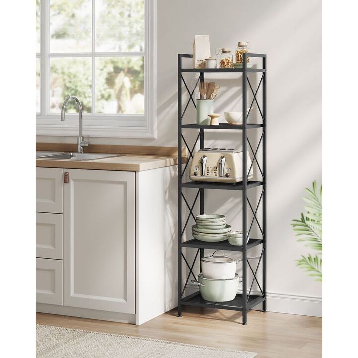 15.7" Wide Storage Rack with X-Side Frames for Stylish and Durable Organization