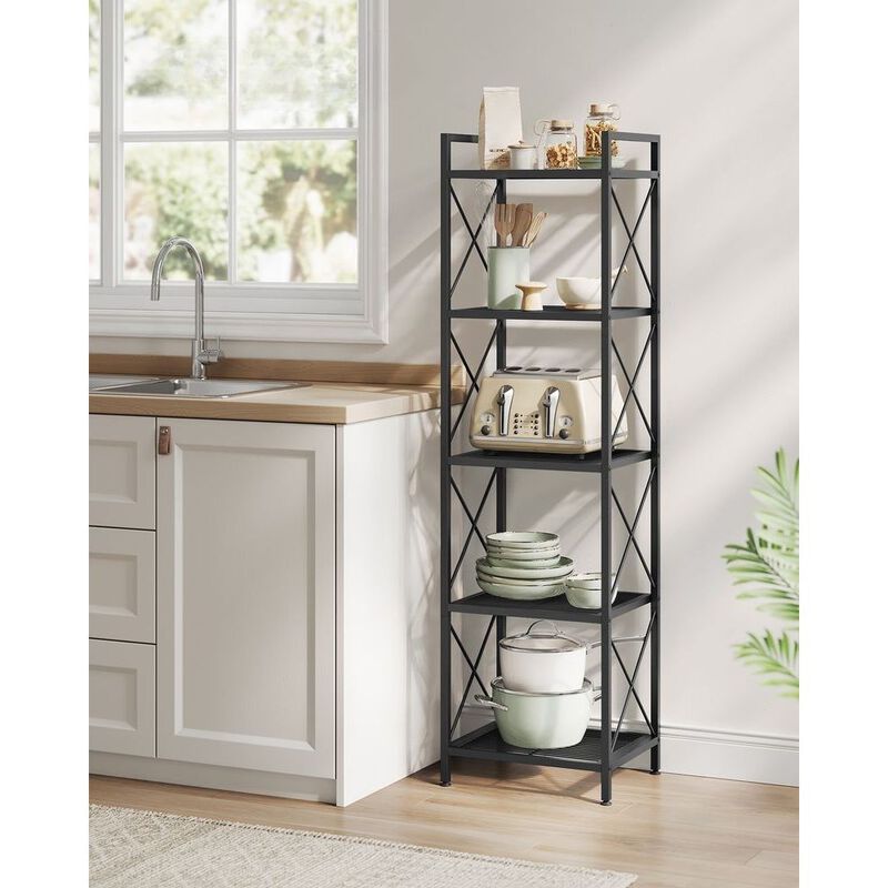 15.7" Wide Storage Rack with X-Side Frames for Stylish and Durable Organization