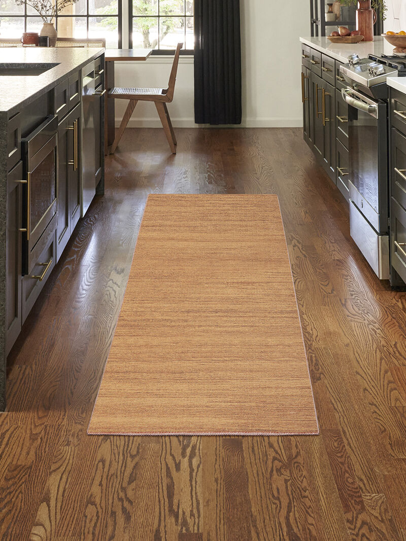 Washable Essentials WAE01 Copper 2'2" x 10' Rug image number 5