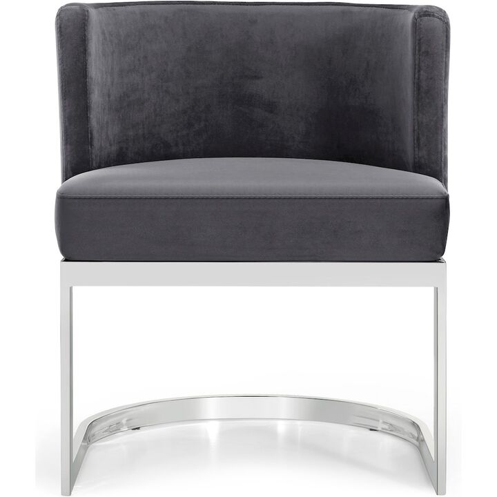 Meridian Furniture Gianna Grey Velvet Dining Chair