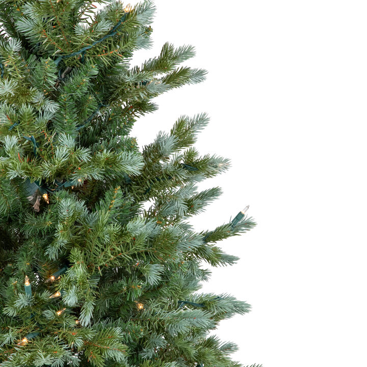 4' Potted Blue Spruce Artificial Christmas Tree  Clear Lights