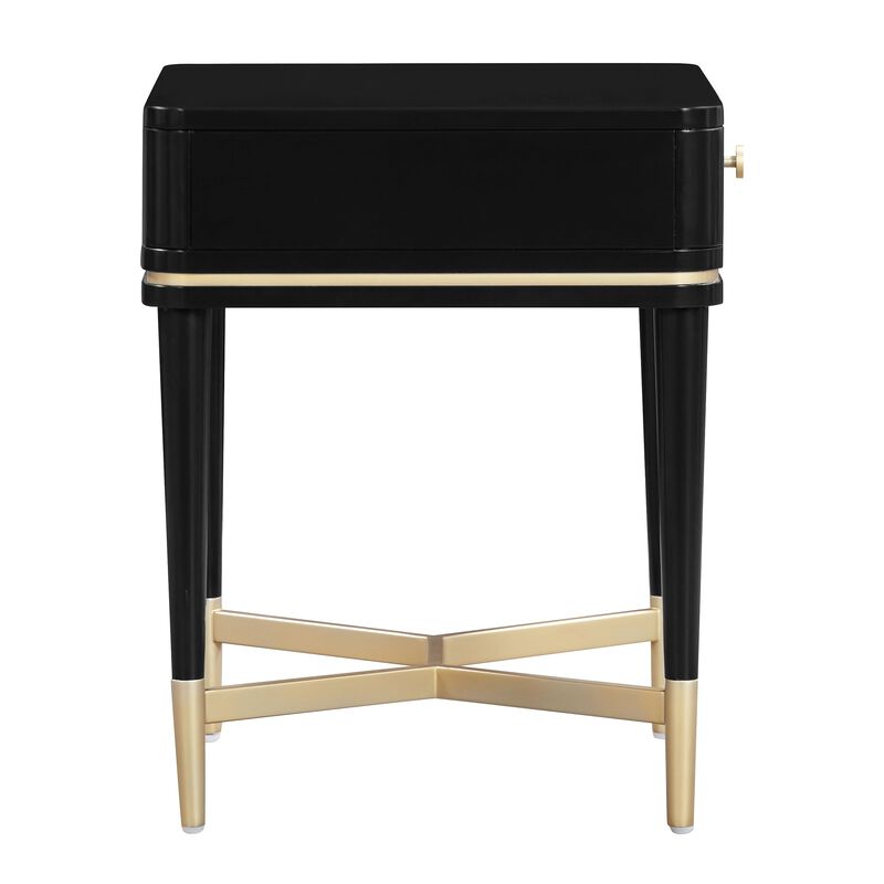 Casafoyer Julieta Black Nightstand image number 4