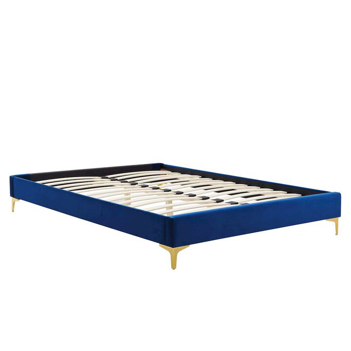 Sutton Performance Velvet Twin Bed Frame