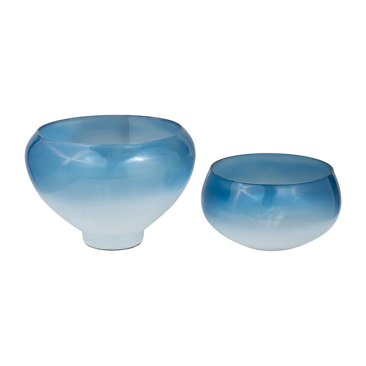 Glass S/2 Decorative Bowls