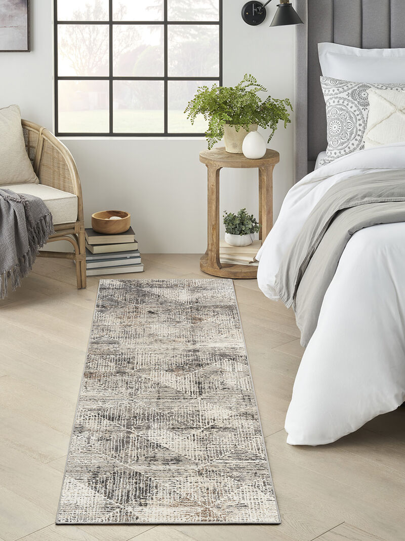 Sustainable Trends SUT08 Ivory/Multicolor 2'2" x 7'6" Rug