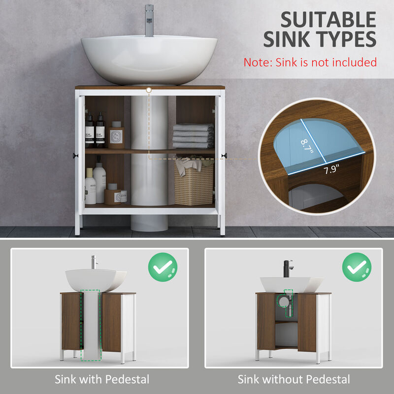 Hivvago Compact Bathroom Sink Storage Cabinet image number 4