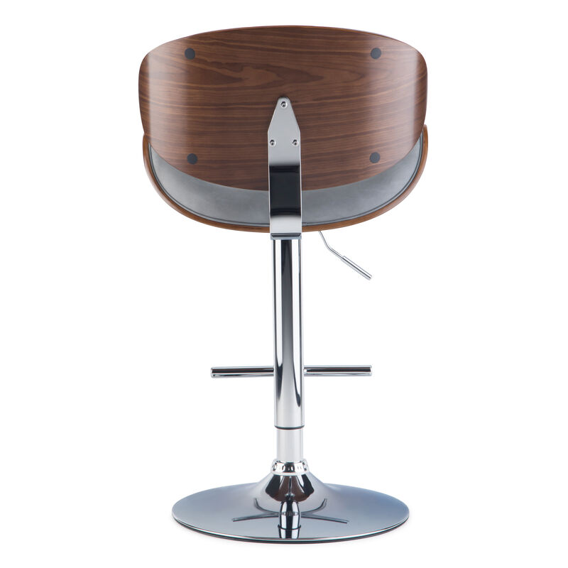 Marana Bentwood Adjustable Swivel Bar Stool