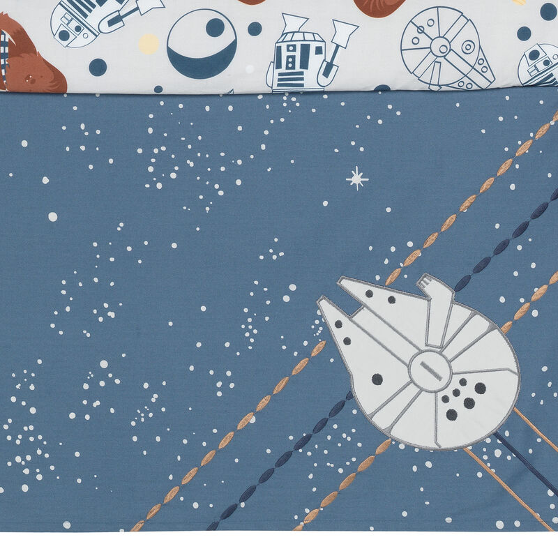 Lambs & Ivy Star Wars Signature Millennium Falcon 3-Piece Baby Crib Bedding Set