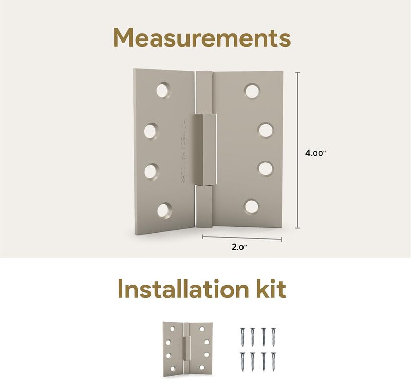 Mega Handles | Square Barrel Hinges | 2 Pack