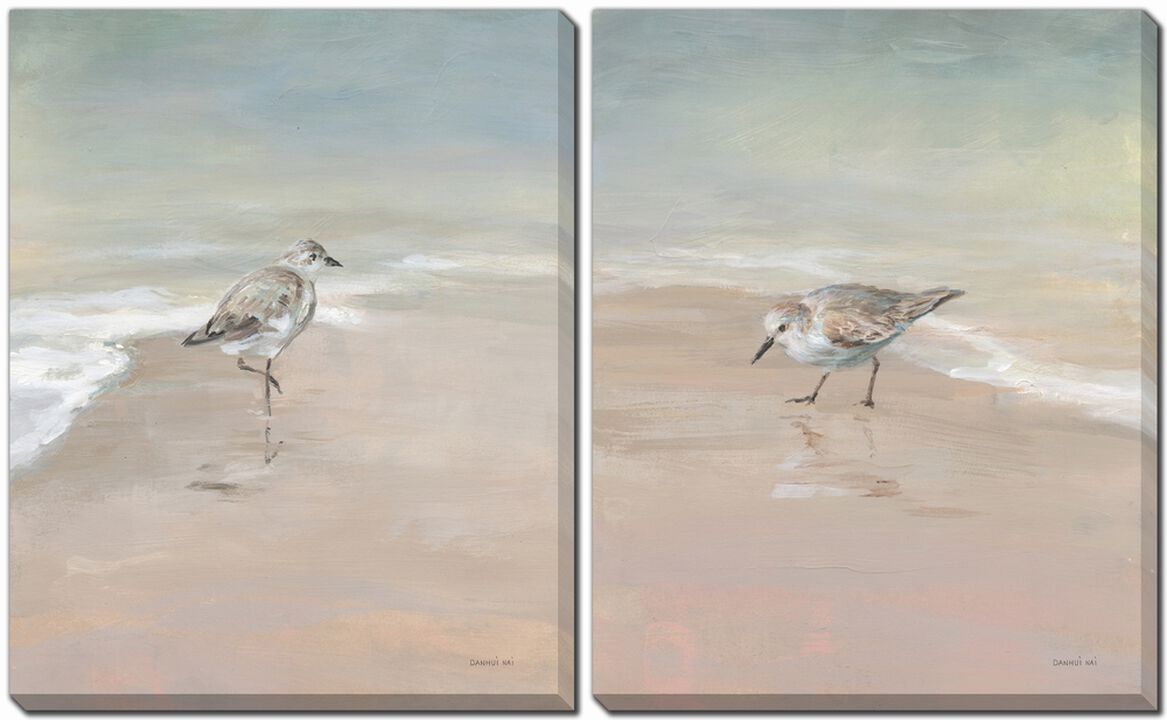 Shorebirds on the Sand (Set of 2)