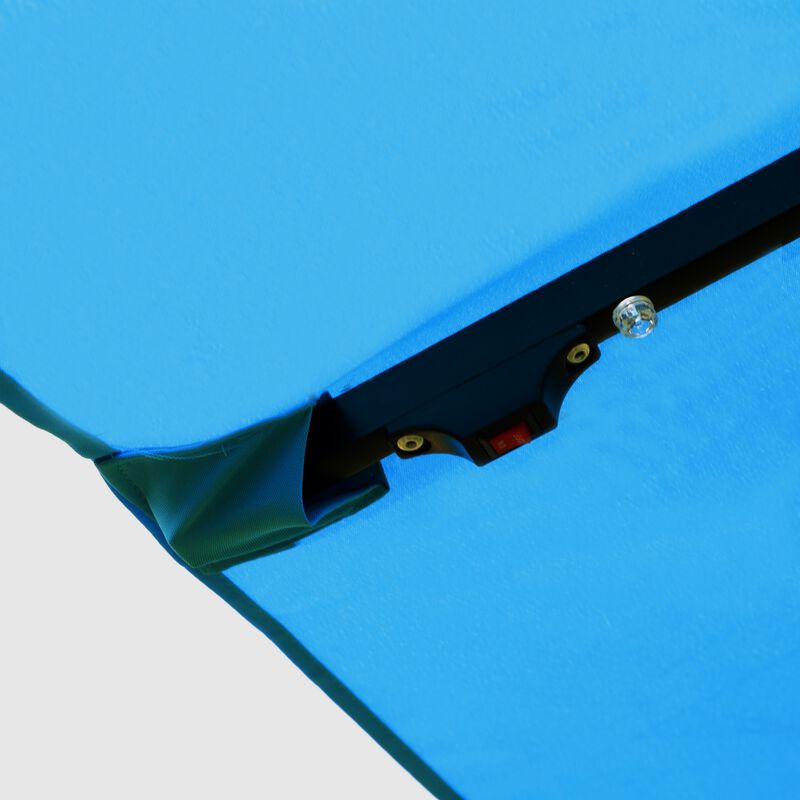 Double-Sided Rectangular Outdoor Twin Patio Umbrella image number 4
